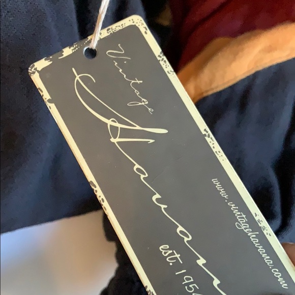 Vintage Havana tie front buttons sweatershirt sz m - Picture 6 of 6